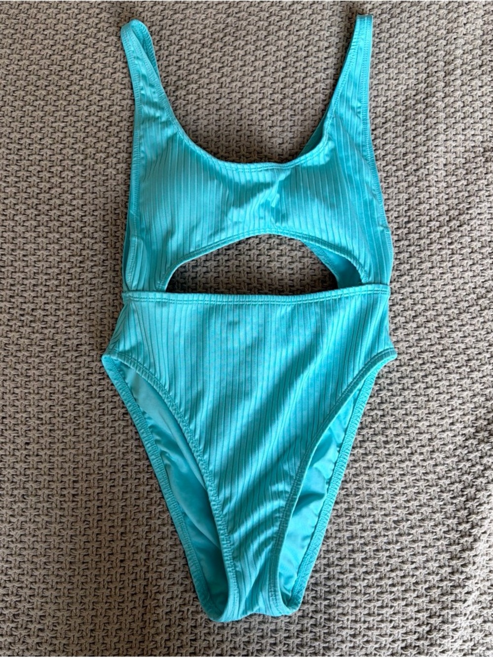 BCBGeneration Blue Cut-Out One Piece